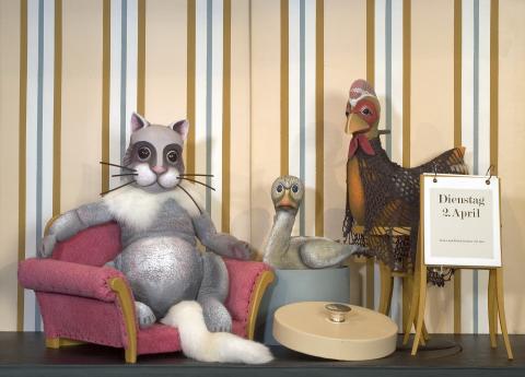 Das hässliche Entlein bei Kater und Huhn, Moussong Theater mit Figuren